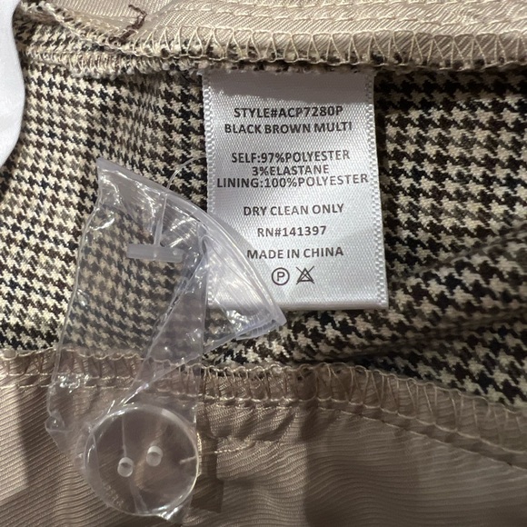 ASTR the label Houndstooth Check Wide Leg Pants L - Picture 11 of 13